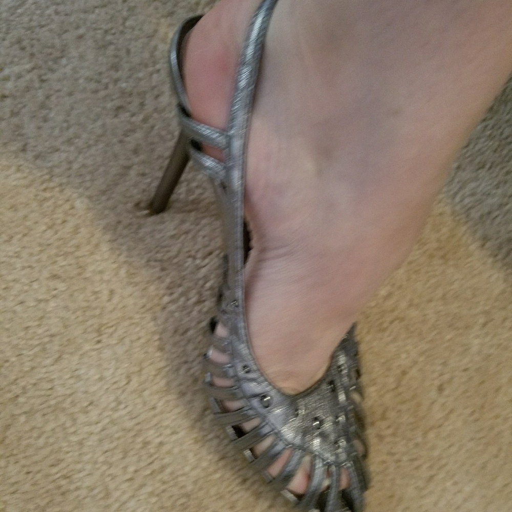 Silver/platinum sandals